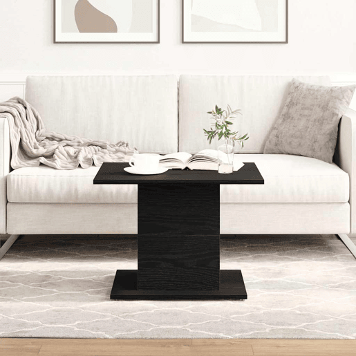 Mesa de Centro, Mesa baixa, Carvalho Preto 55,5 x 55,5 x 40 cm