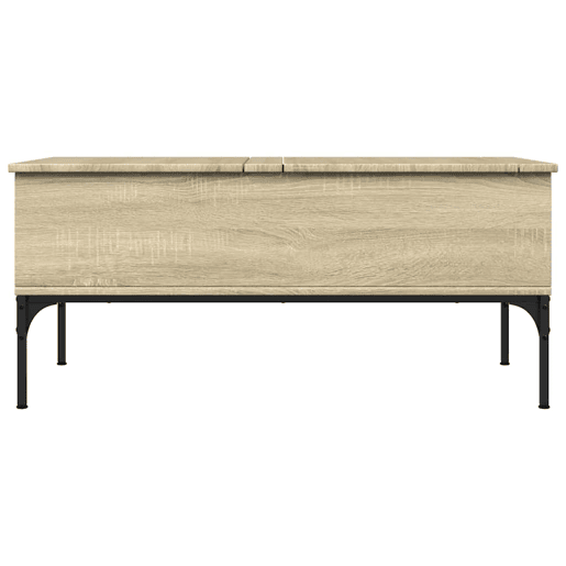 Mesa de Centro, Mesa baixa, 100x50x45cm deriv. madeirametal carvalho sonoma