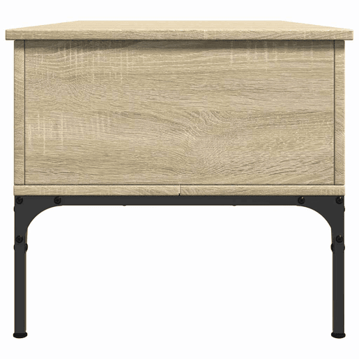 Mesa de Centro, Mesa baixa, 100x50x45cm deriv. madeirametal carvalho sonoma