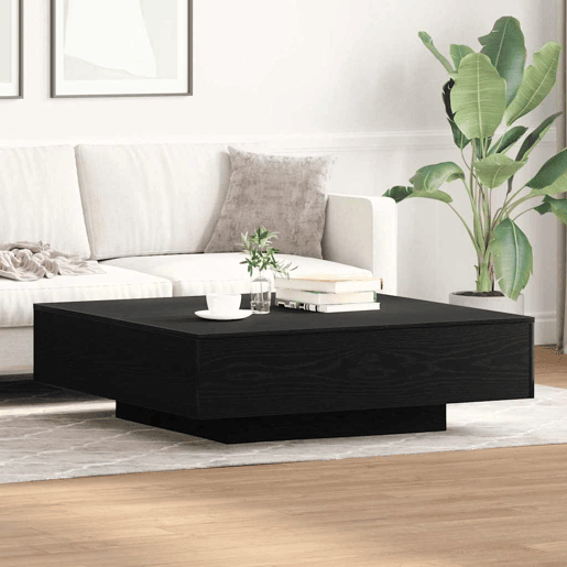 Mesa de Centro, Mesa baixa, Carvalho Preto 100 x 100 x 31 cm