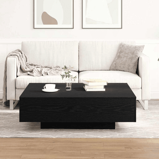 Mesa de Centro, Mesa baixa, Carvalho Preto 100 x 100 x 31 cm