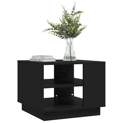 Mesa de Centro, Mesa baixa, 55x55x43 cm aglomerado preto