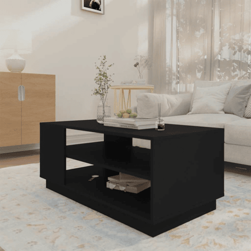 Mesa de Centro, Mesa baixa, 102x55x43 cm aglomerado preto