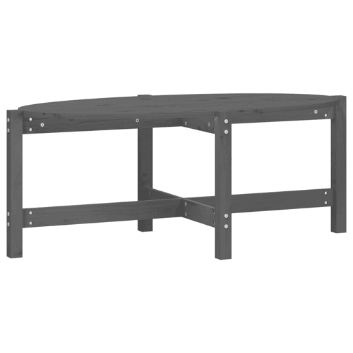 Mesa de Centro, Mesa baixa, 118x63x45 cm madeira de pinho maciça cinza