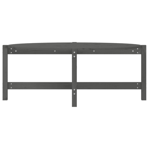 Mesa de Centro, Mesa baixa, 118x63x45 cm madeira de pinho maciça cinza