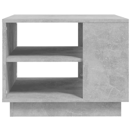 Mesa de Centro, Mesa baixa, 55x55x43 cm derivados de madeira cinza cimento