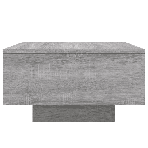 Mesa de Centro, Mesa baixa, 55x55x31 cm derivados de madeira cinzento sonoma