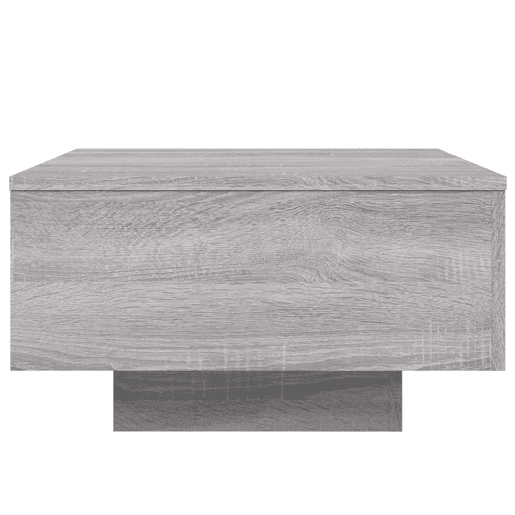 Mesa de Centro, Mesa baixa, 55x55x31 cm derivados de madeira cinzento sonoma
