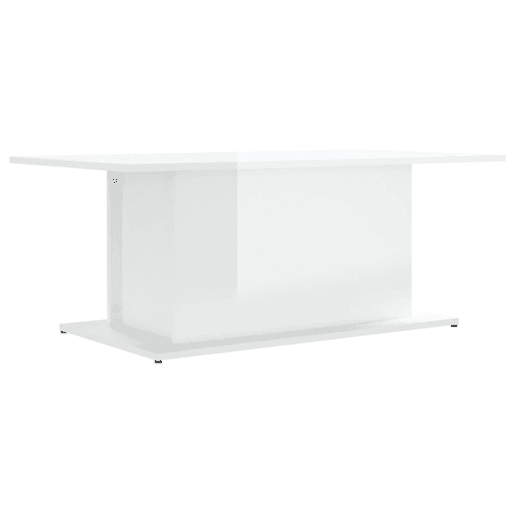 Mesa de Centro, Mesa baixa, derivados de madeira branco brilhante
