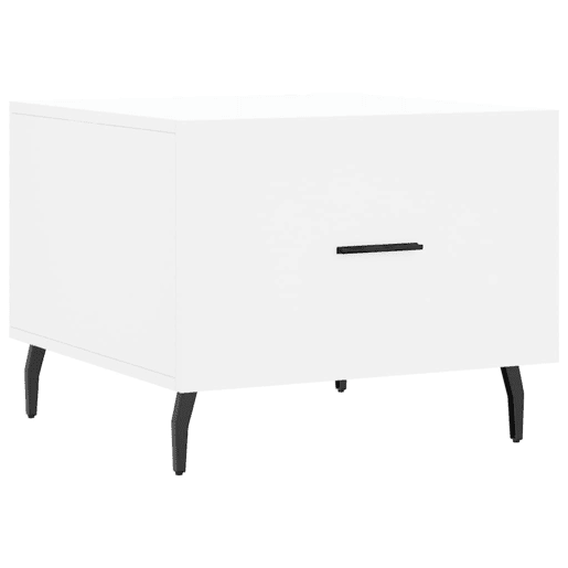 Mesa de Centro, Mesa baixa, 50x50x40 cm derivados de madeira branco