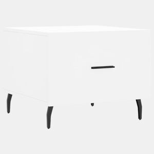 Mesa de Centro, Mesa baixa, 50x50x40 cm derivados de madeira branco