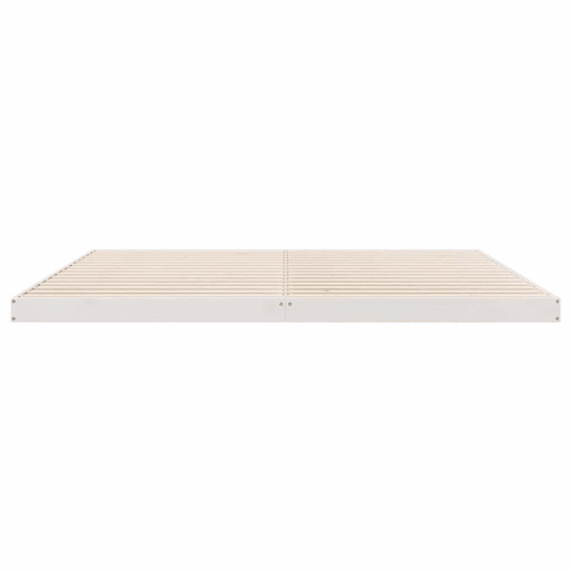 Estrutura de Cama de casal simple de chão Branco 213.5 x 104 x 9 cm