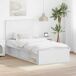 Estructura de cama individual para adultos Estructura de cama individual para adultos Blanco