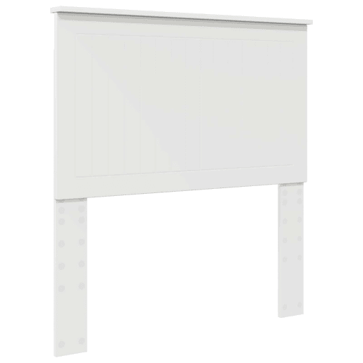 Estrutura de cama de solteiro para adultos - Branco 90 x 200 cm Madeira de Pinheiro Sólida