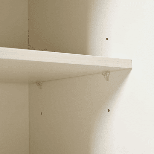 aparador 117,5 cm - Com três gavetas, elegante vetado, para quarto e sala - Branco
