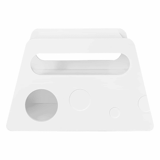 Mesa auxiliar 81x33x51,5 cm - Design moderno, com rodas, segura e arredondada - Branca