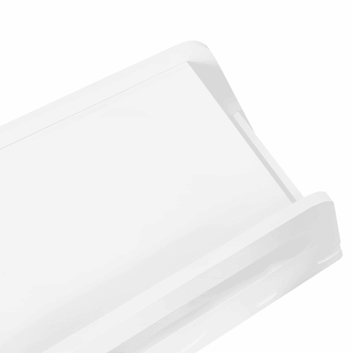 Mesa auxiliar 81x33x51,5 cm - Design moderno, com rodas, segura e arredondada - Branca