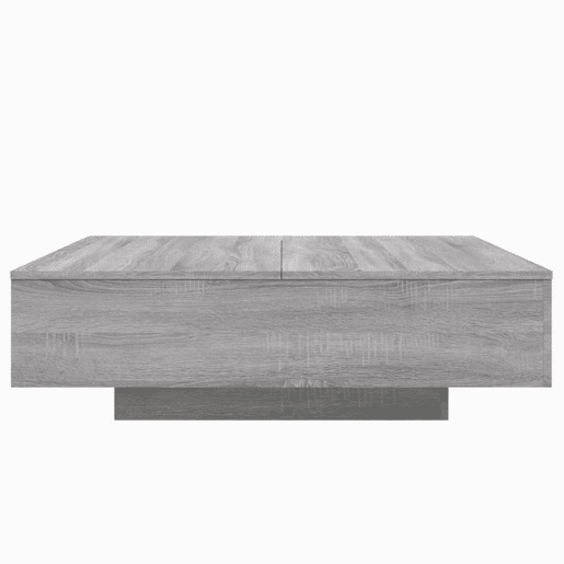 Mesa de Centro, Mesa baixa, 100x100x31 cm derivados madeira cinzento sonoma