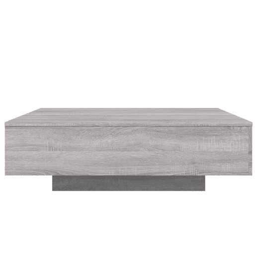 Mesa de Centro, Mesa baixa, 100x100x31 cm derivados madeira cinzento sonoma