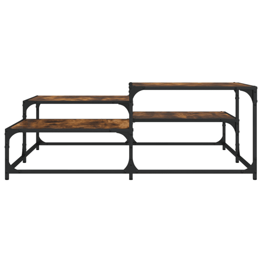 Mesa de Centro, Mesa baixa, 107x107x40 cm derivados madeira carvalho fumado