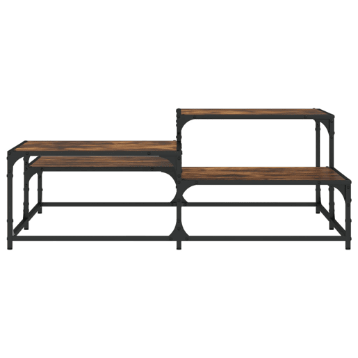 Mesa de Centro, Mesa baixa, 107x107x40 cm derivados madeira carvalho fumado