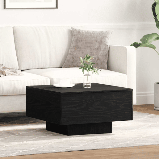Mesa de Centro, Mesa baixa, Carvalho Preto 55 x 55 x 31 cm