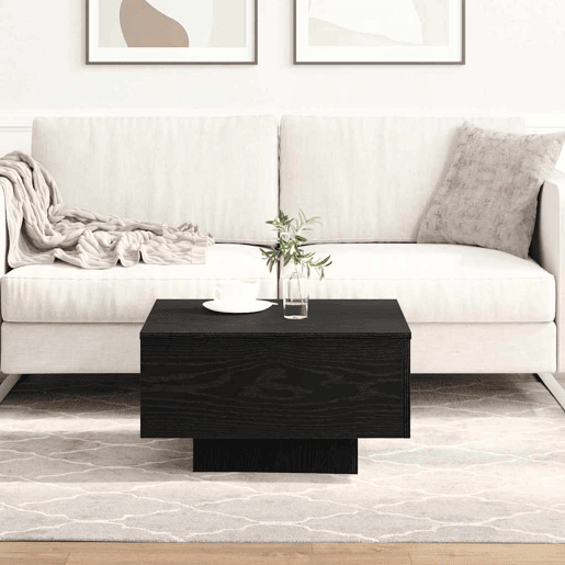 Mesa de Centro, Mesa baixa, Carvalho Preto 55 x 55 x 31 cm