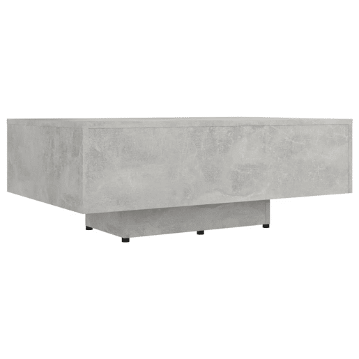 Mesa de Centro, Mesa baixa, 85x55x31 cm contraplacado cinzento cimento