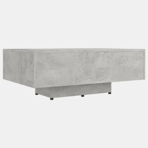 Mesa de Centro, Mesa baixa, 85x55x31 cm contraplacado cinzento cimento