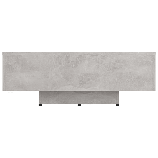 Mesa de Centro, Mesa baixa, 85x55x31 cm contraplacado cinzento cimento