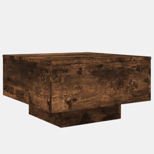 Mesa de Centro, Mesa baixa, 55x55x31 cm derivados de madeira carvalho fumado