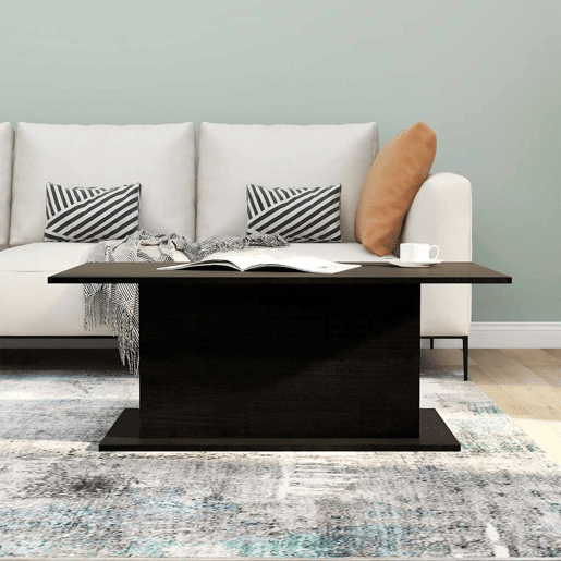 Mesa de Centro, Mesa baixa, 102x55,5x40 cm derivados de madeira preto
