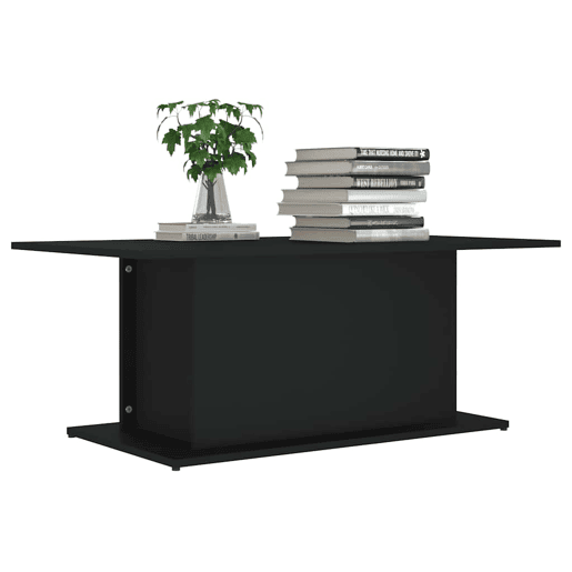 Mesa de Centro, Mesa baixa, 102x55,5x40 cm derivados de madeira preto