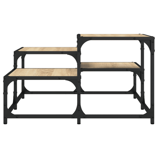 Mesa de Centro, Mesa baixa, 68x68x40 cm derivados de madeira carvalho sonoma