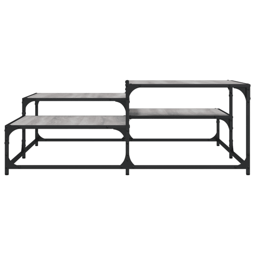 Mesa de Centro, Mesa baixa, 107x107x40 cm derivados de madeira cinza sonoma