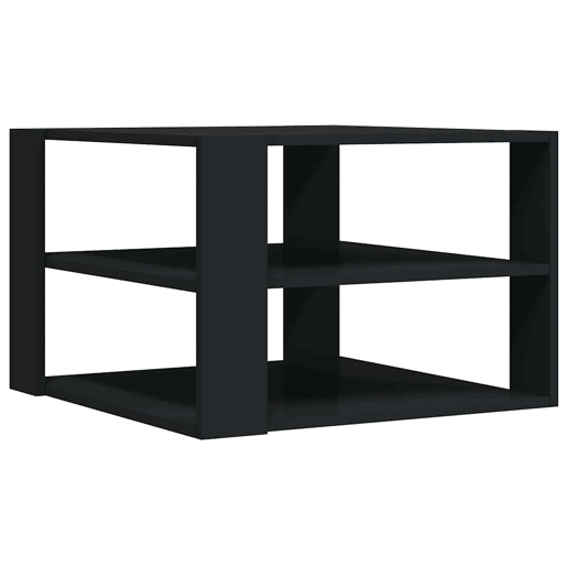 Mesa de Centro, Mesa baixa, 58x58x40 cm derivados de madeira preto