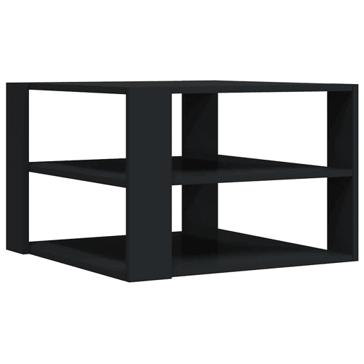 Mesa de Centro, Mesa baixa, 58x58x40 cm derivados de madeira preto