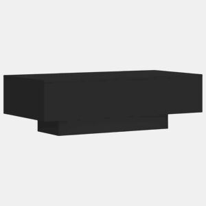 Mesa de Centro, Mesa baixa, 100x49,5x31 cm derivados de madeira preto
