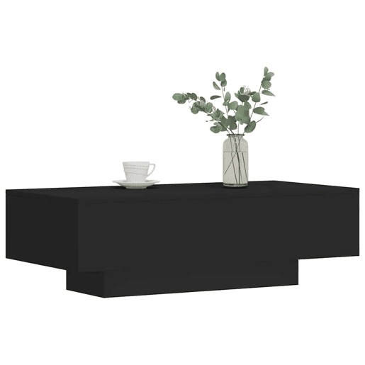 Mesa de Centro, Mesa baixa, 100x49,5x31 cm derivados de madeira preto
