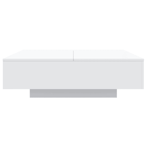Mesa de Centro, Mesa baixa, 100x100x31 cm derivados de madeira branco