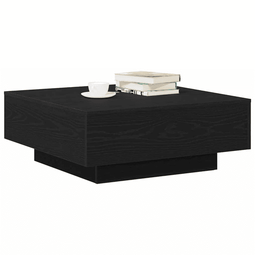 Mesa de Centro, Mesa baixa, Carvalho Preto 80 x 80 x 31 cm