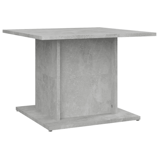 Mesa de Centro, Mesa baixa, 55,5x55,5x40 cm derivados madeira cinza-cimento
