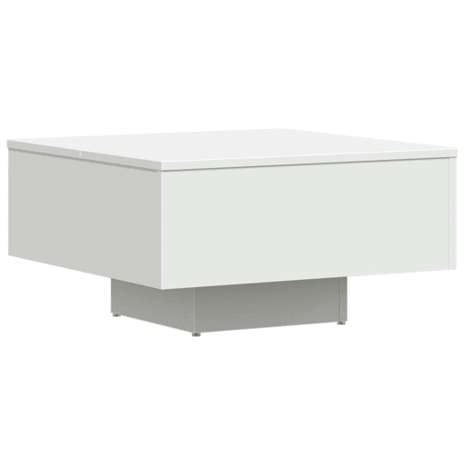 Mesa de Centro, Mesa baixa, 60x60x31,5 cm derivados de madeira branco