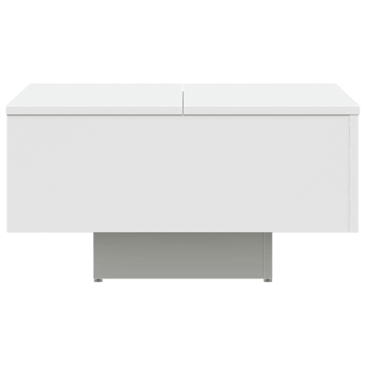 Mesa de Centro, Mesa baixa, 60x60x31,5 cm derivados de madeira branco