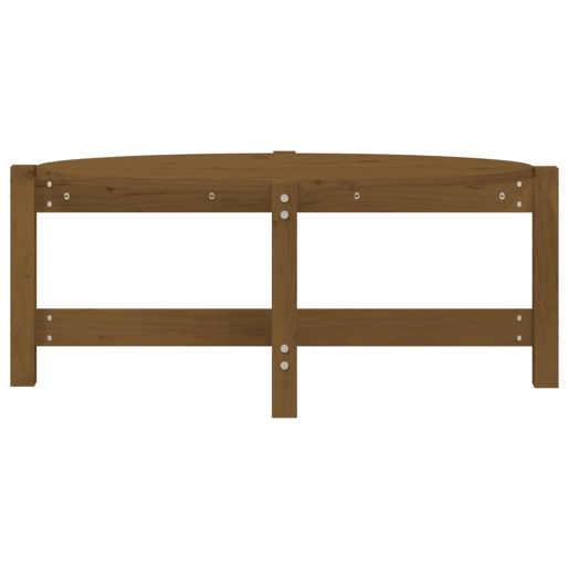 Mesa de Centro, Mesa baixa, 87x48x35 cm madeira de pinho maciça castanho-mel