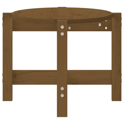 Mesa de Centro, Mesa baixa, 87x48x35 cm madeira de pinho maciça castanho-mel