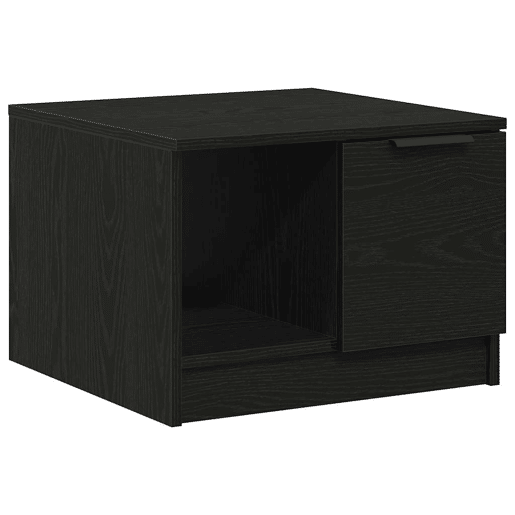 Mesa de Centro, Mesa baixa, with Drawer Carvalho preto 50 x 50 x 36 cm