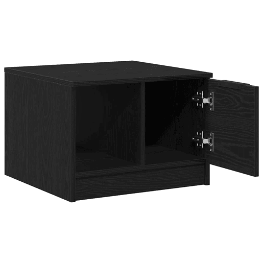 Mesa de Centro, Mesa baixa, with Drawer Carvalho preto 50 x 50 x 36 cm