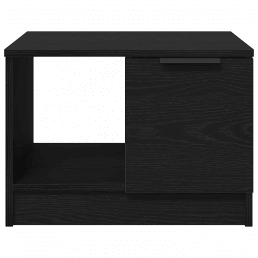 Mesa de Centro, Mesa baixa, with Drawer Carvalho preto 50 x 50 x 36 cm
