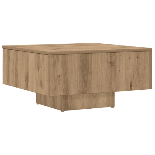 Mesa de Centro, Mesa baixa, 60x60x31,5cm derivados madeira carvalho castanho